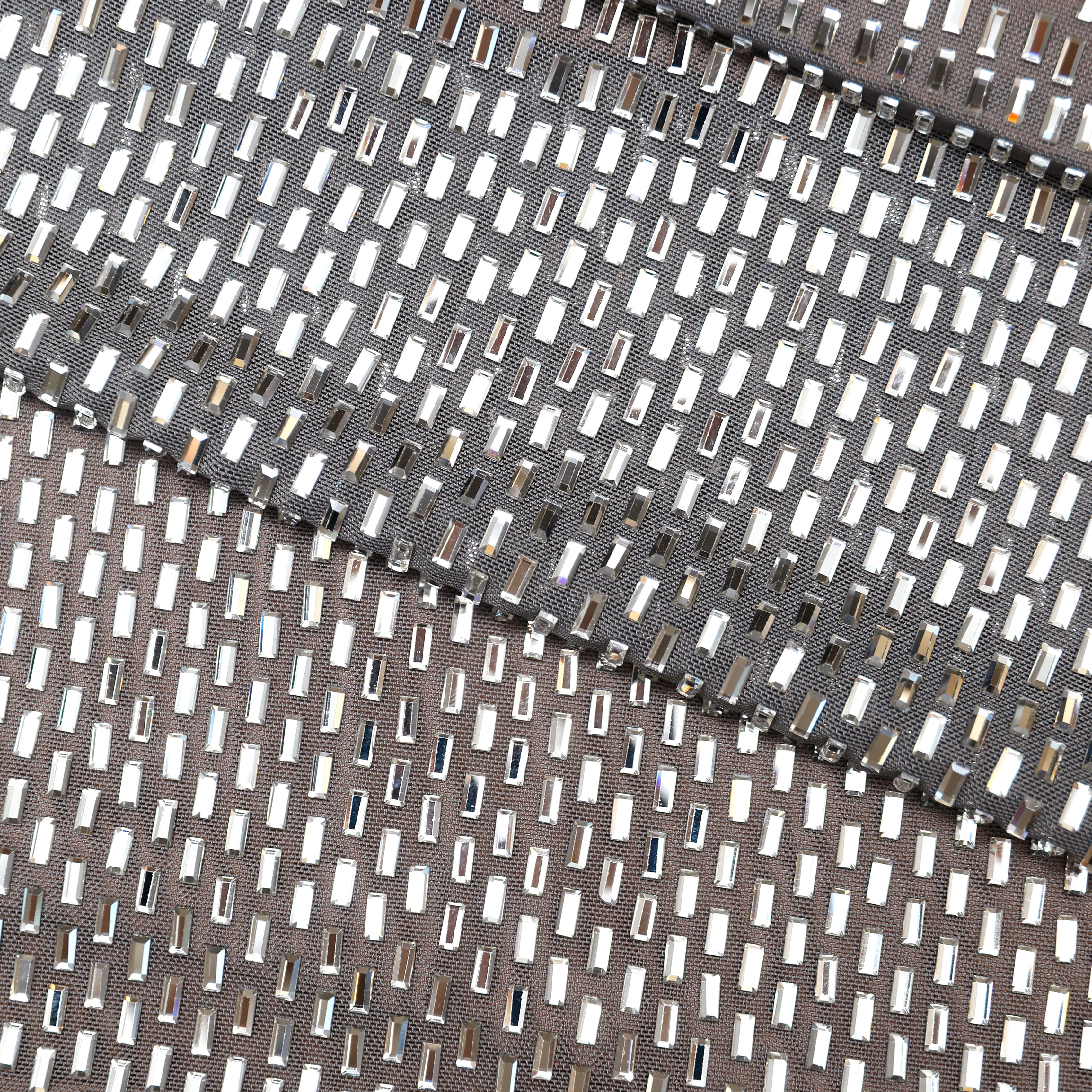 Grey Rhinestone One Shoulder Maxi Dress