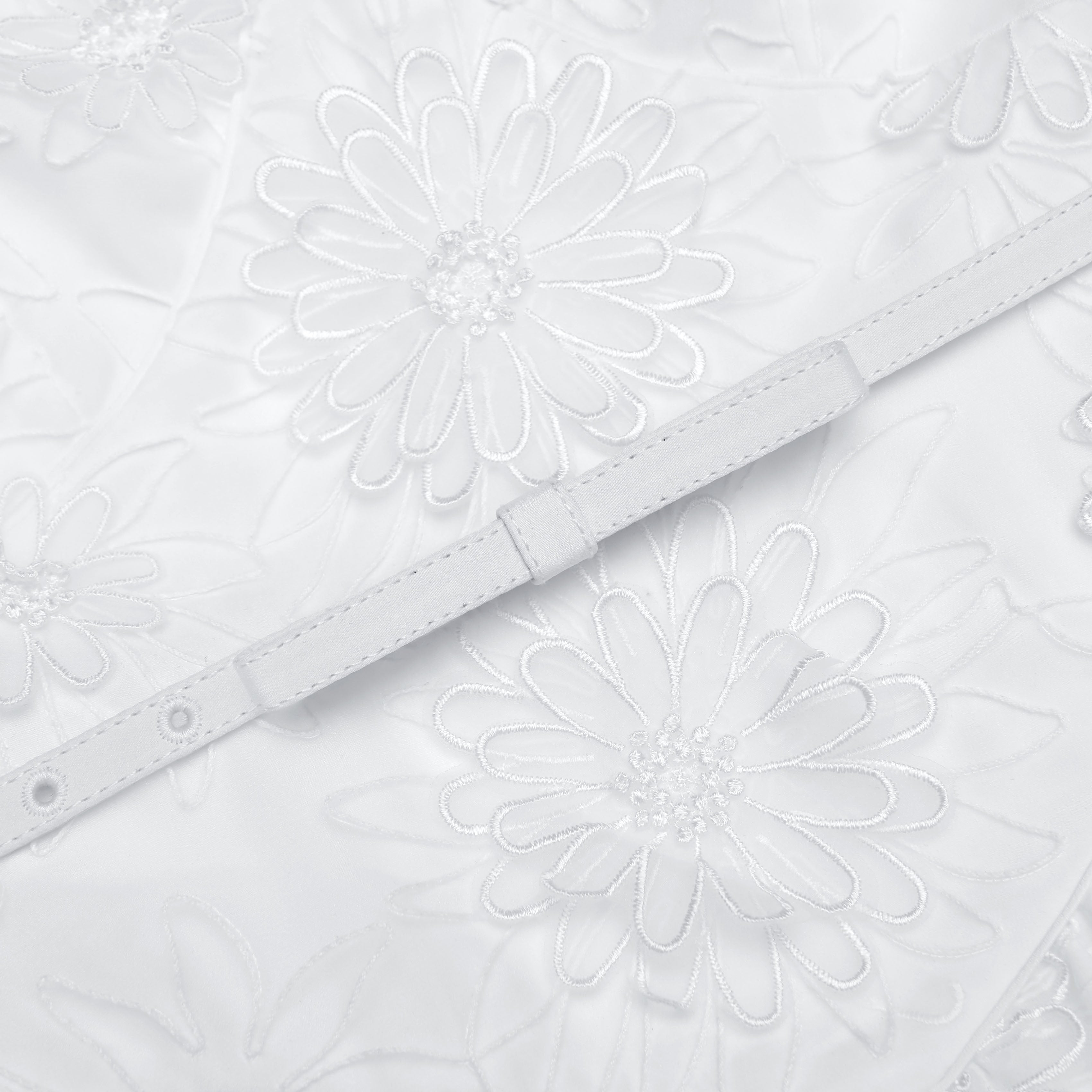 White Organza Mini Dress