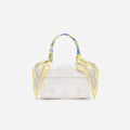 Cream Linen Yellow Floral Mini Bag