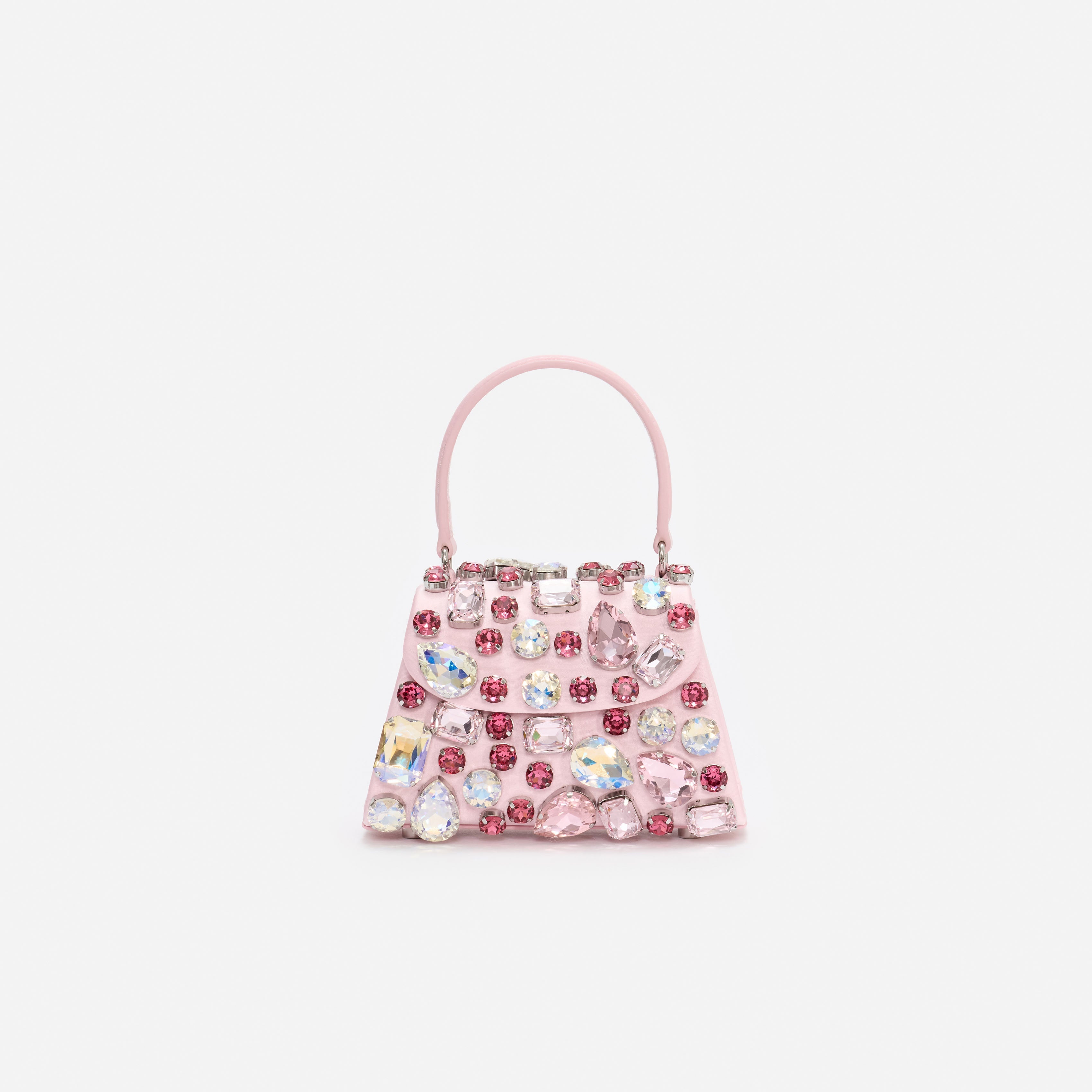 Pink Multi Crystal Mini Bag
