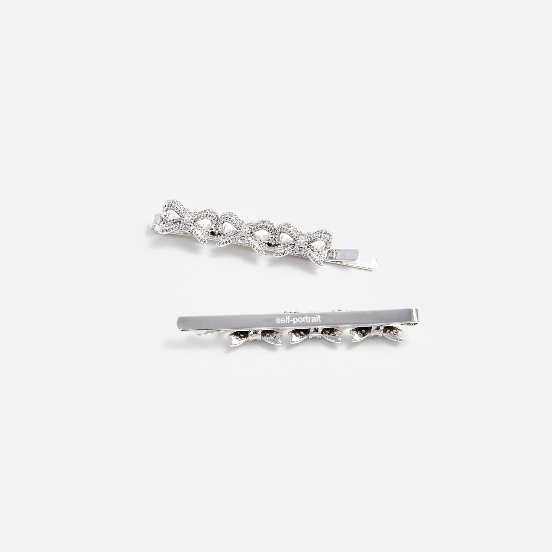 Crystal Bow Hair Slides