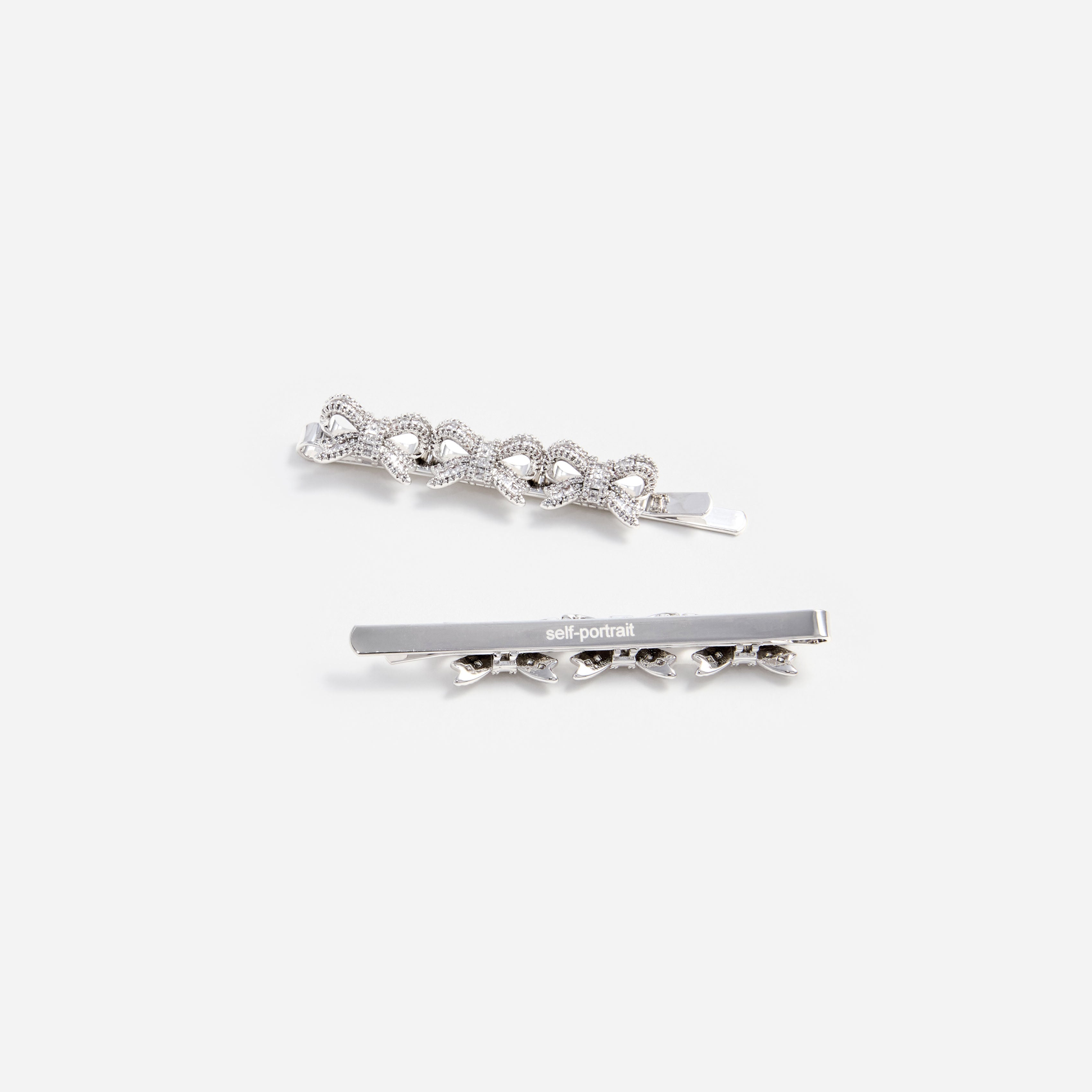 Crystal Bow Hair Slides