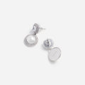 Silver Pearl Drop Earrings