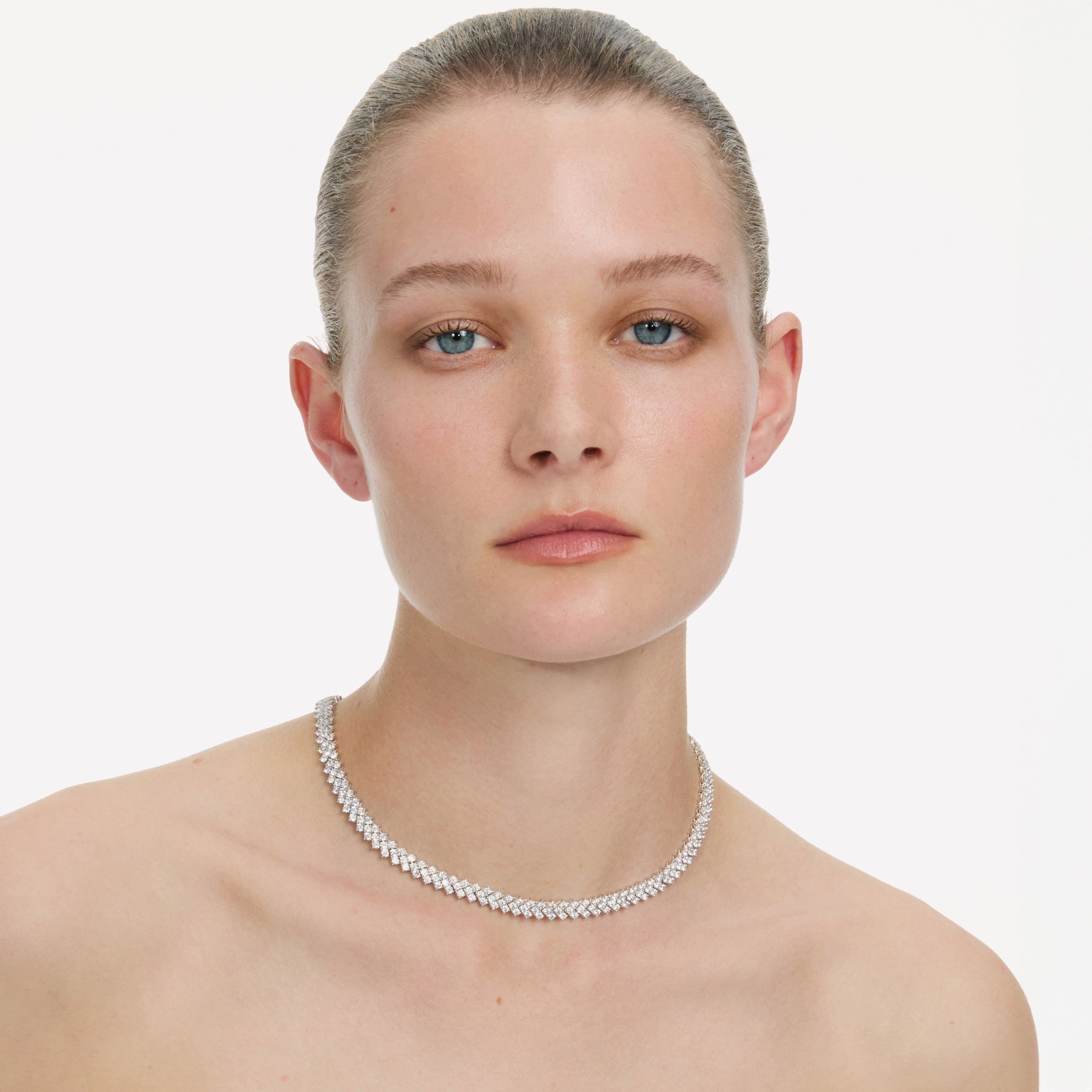 Silver Crystal Necklace