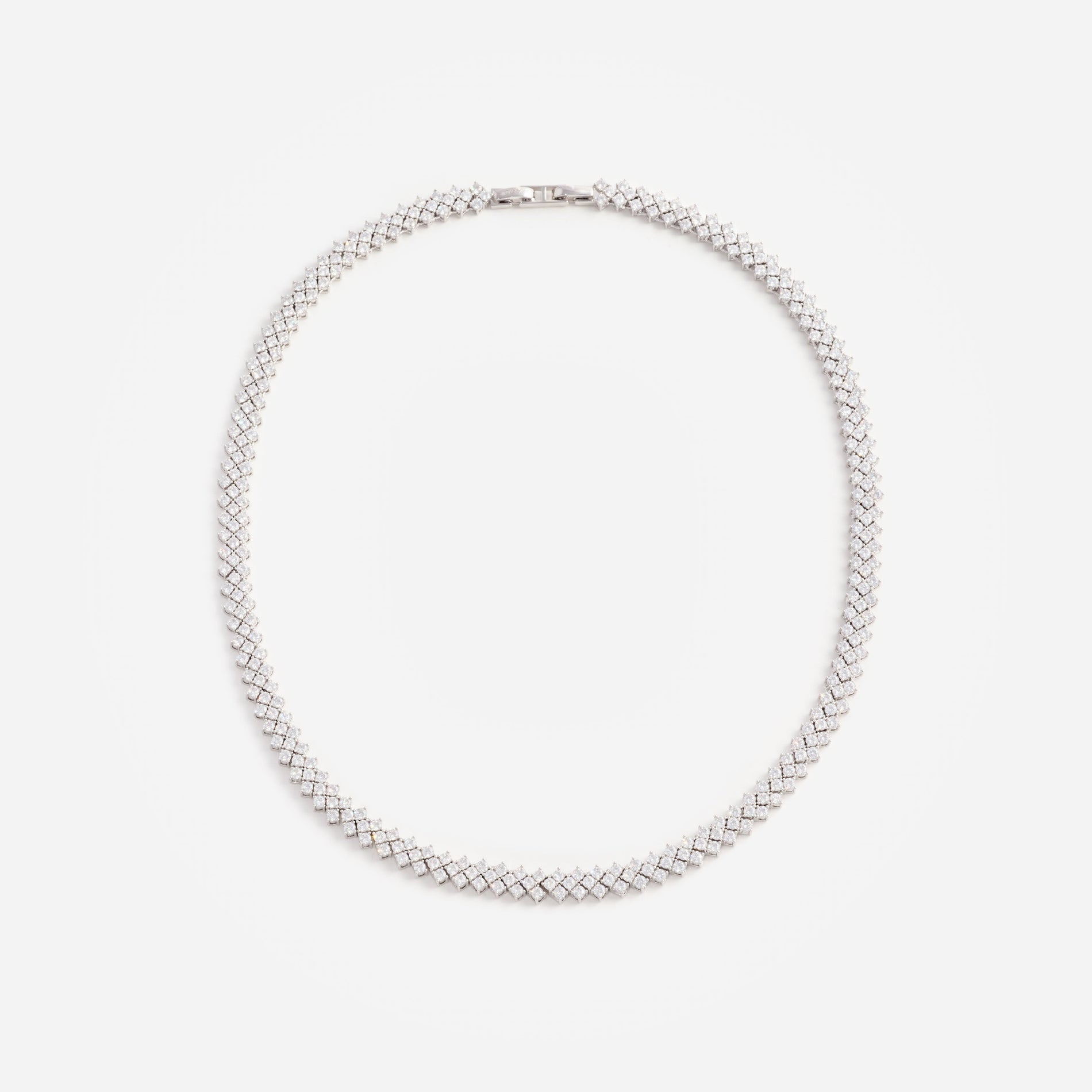 Silver Crystal Necklace