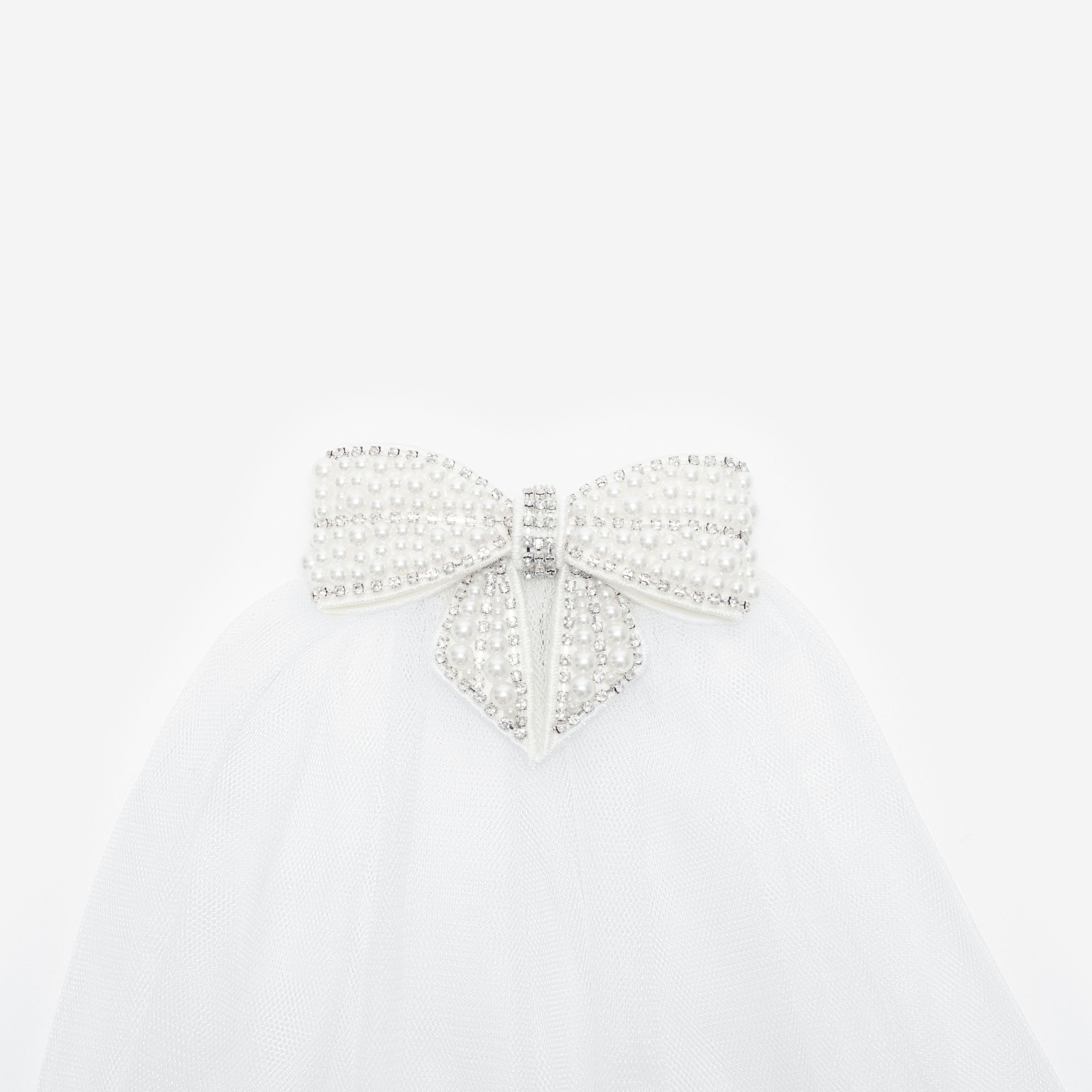 Embellished Bow Veil