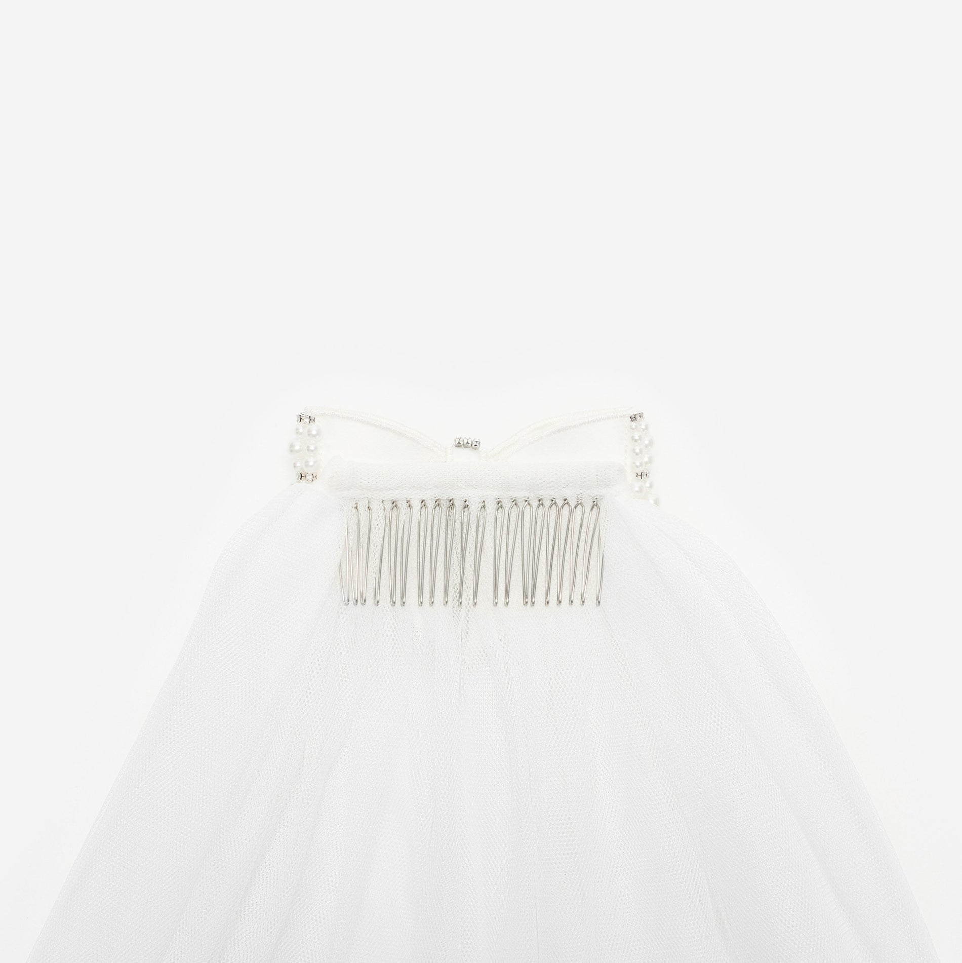 Embellished Bow Veil