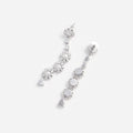 Crystal Pearl Tiered Drop Earrings