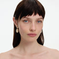 Gold Crystal Drop Earrings