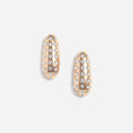 Gold Crystal Bar Earrings