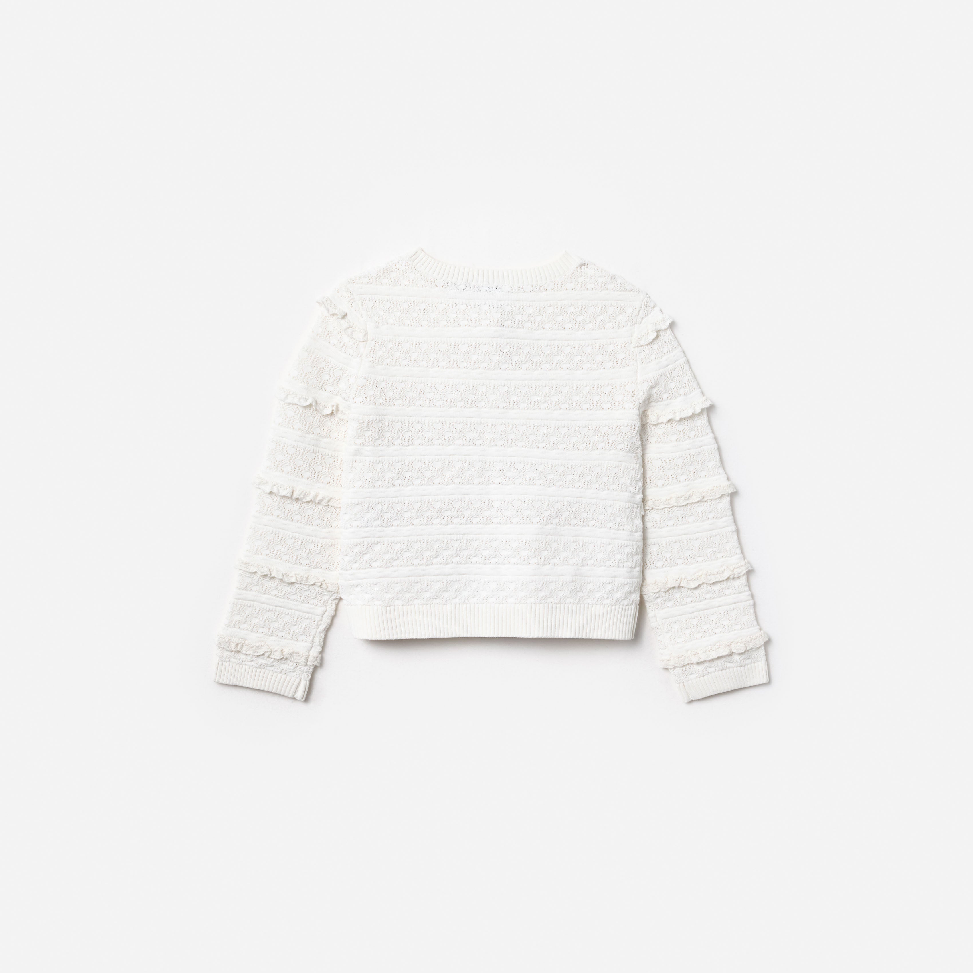 Cream Cherry Motif Cardigan