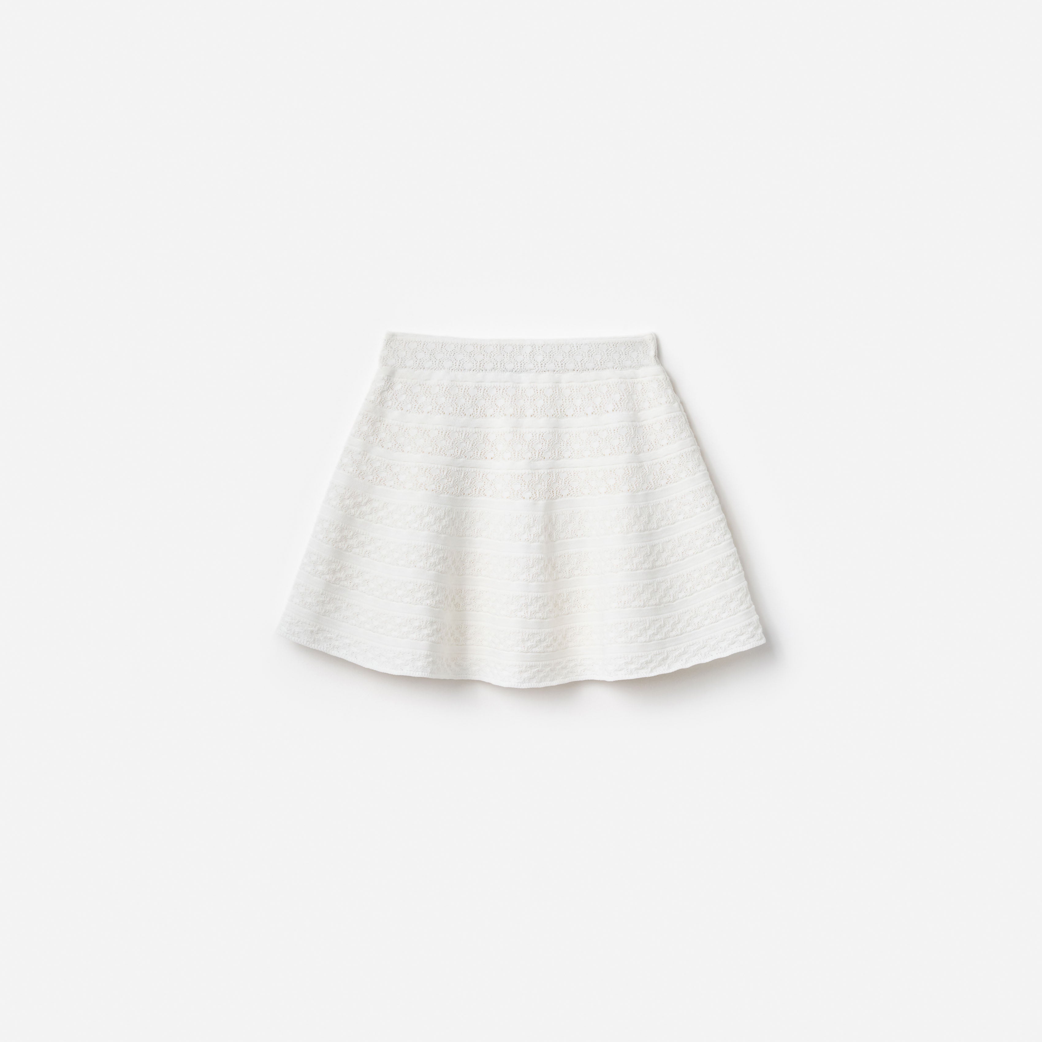 Cream Cherry Motif Knit Skirt – self-portrait-US