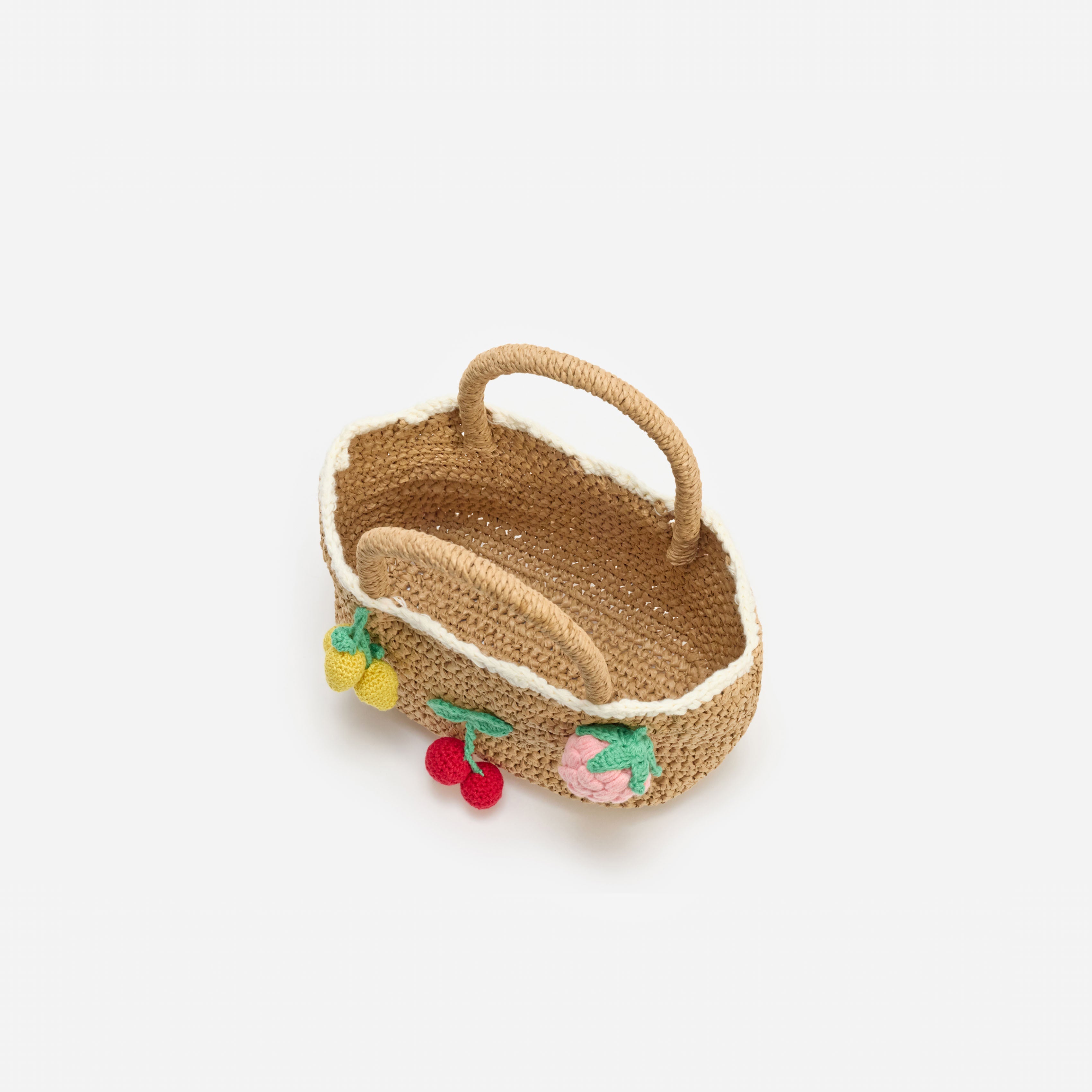Raffia Fruit Tote Bag