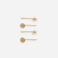 Gold Shell Hair Slides