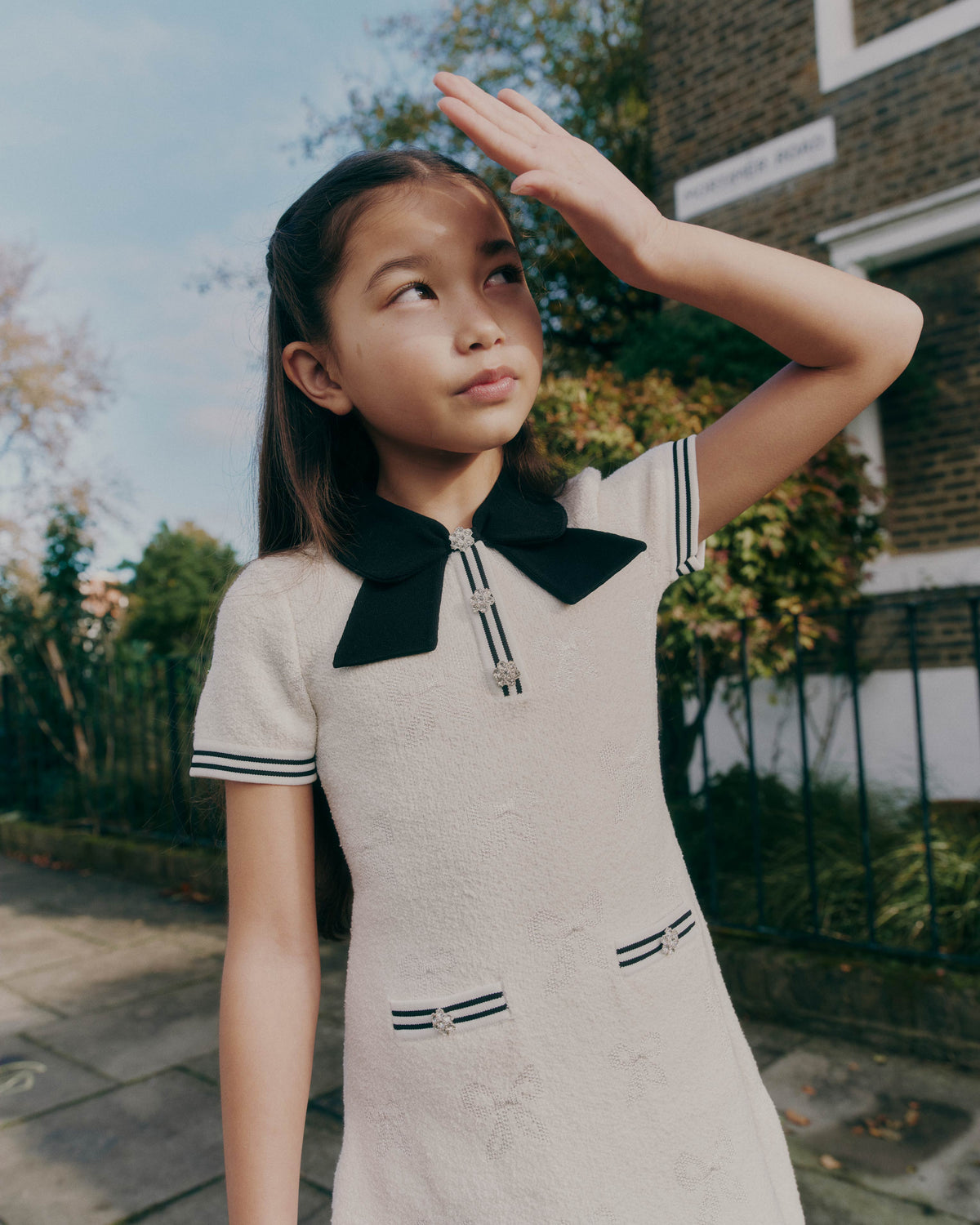 yk girls self design a-line dress product info and reviews Buy YK Girls Self Design Puff Sleeves Fit & Flare A-Line Dress - Dresses  for Girls 37493655