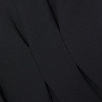 Black Lace Button Front Mini Dress
