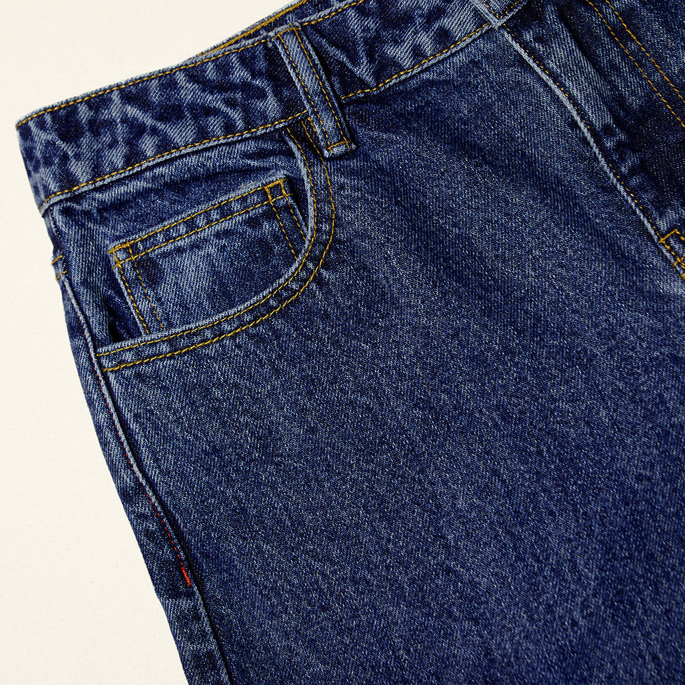 Blue Denim Cargo Jeans