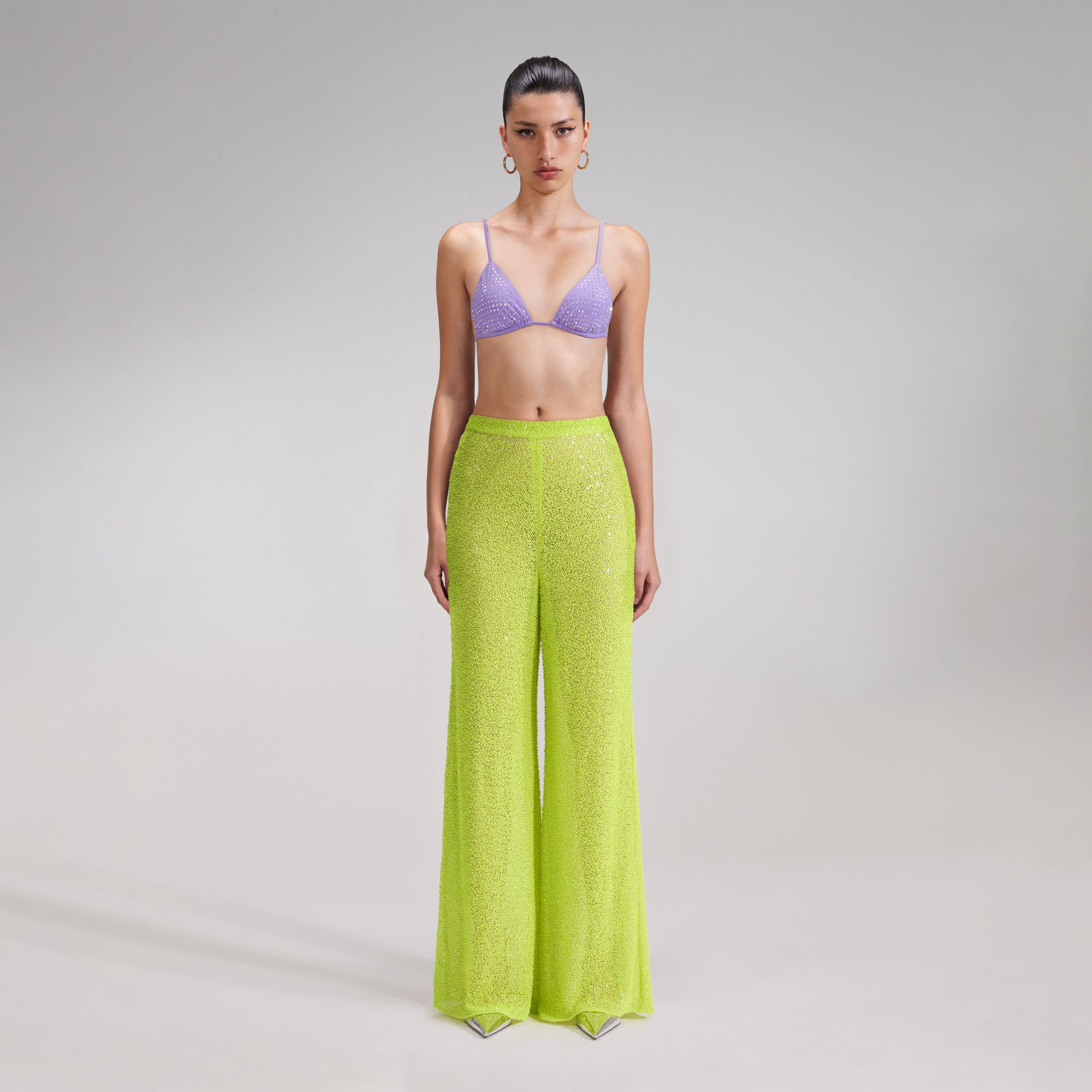 Green Beaded Trousers